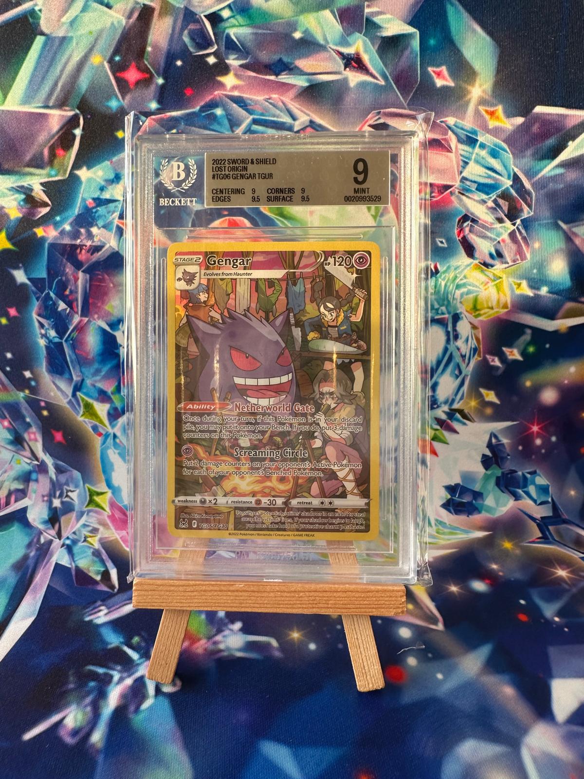 Gengar TGUR (Sword & Shield Lost Origin #TG06, 2022) – BGS 9 MINT · cert 0020993529