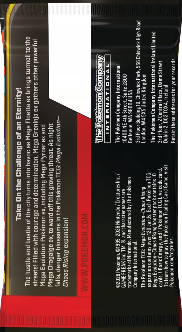 POKÉMON TCG: MEGA EVOLUTION - CHAOS RISING - BOOSTER