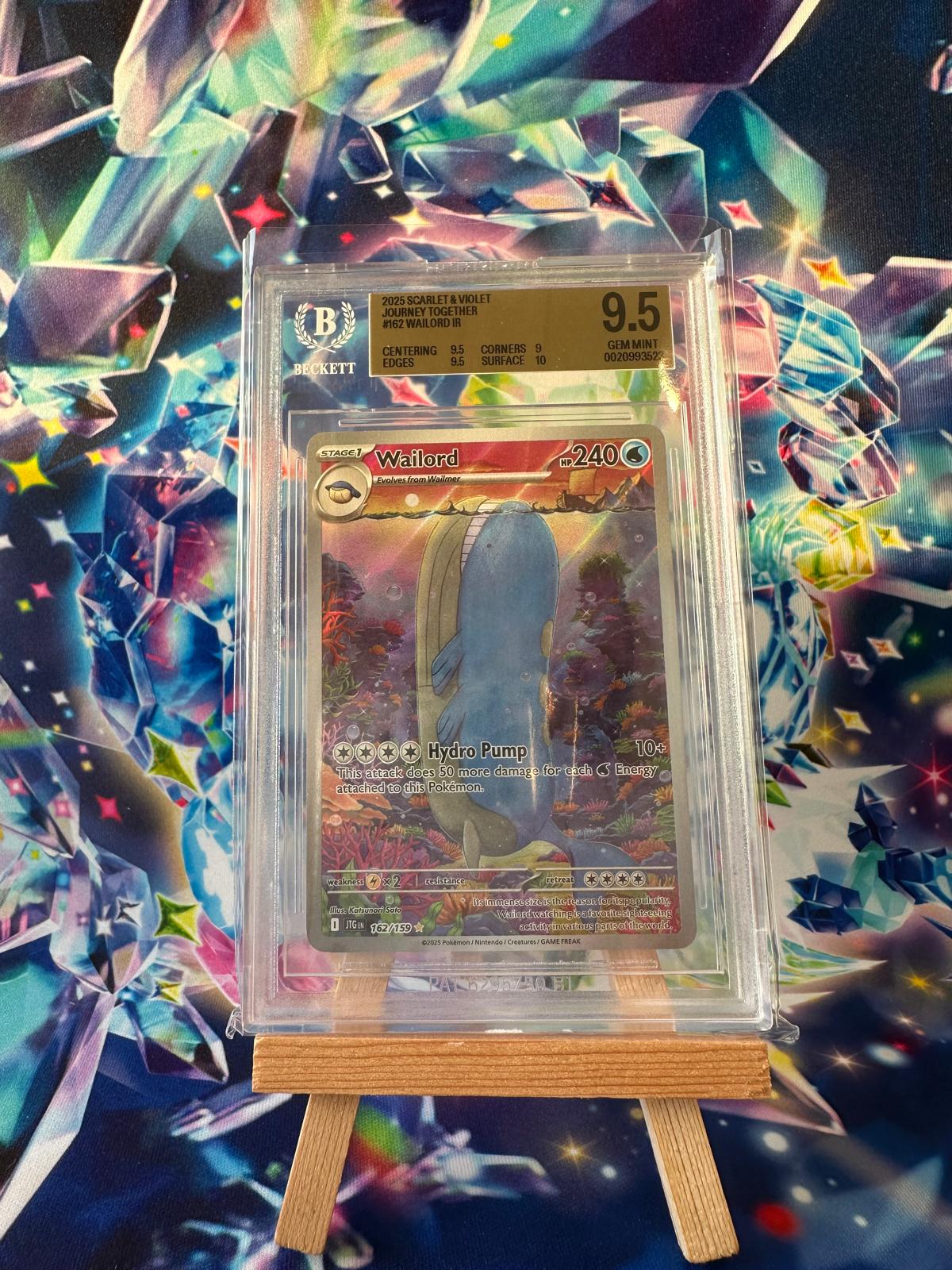 Wailord IR (Scarlet & Violet Journey Together #162, 2025) – BGS 9.5 GEM MINT · cert 0020993523