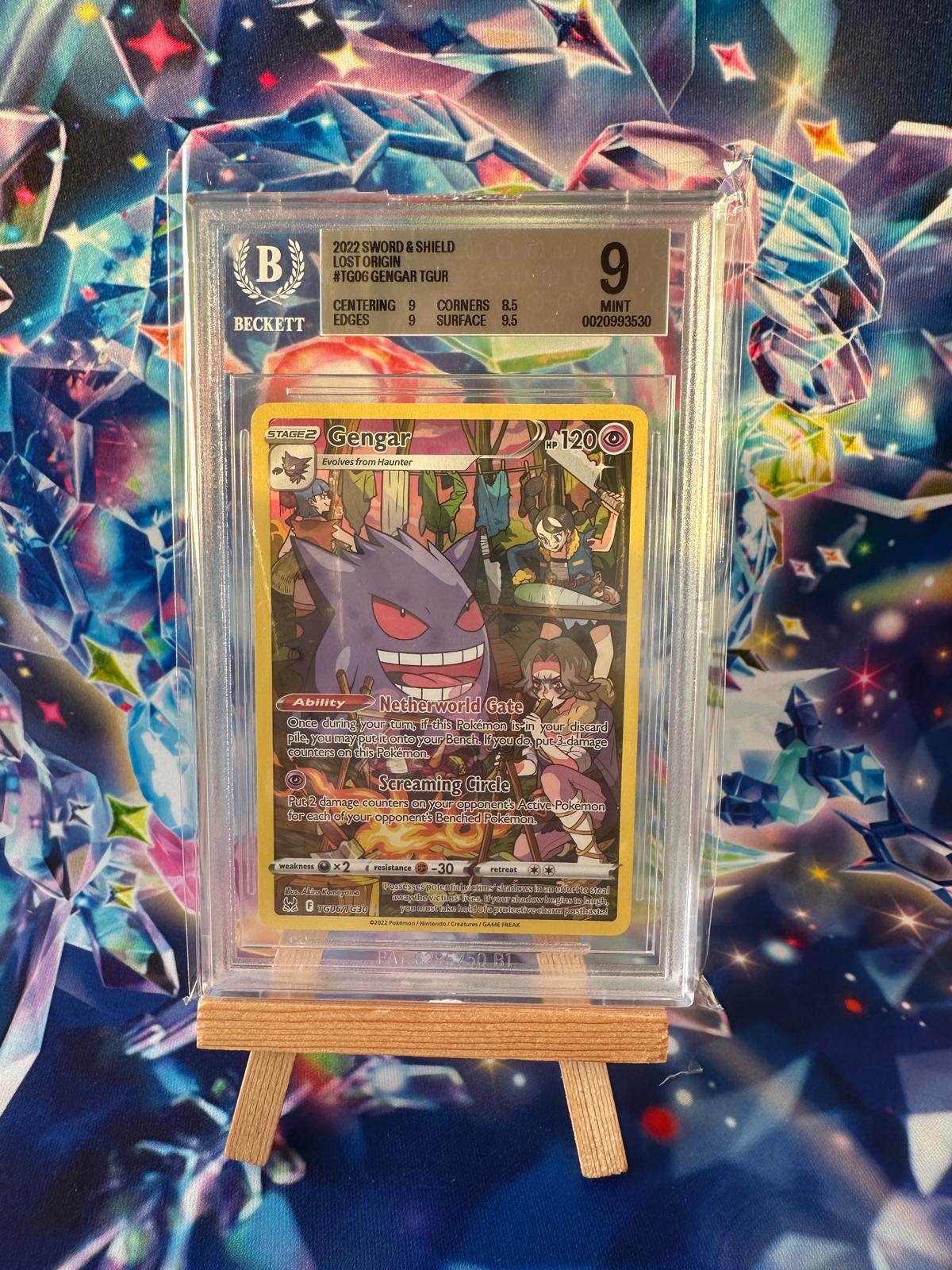 Gengar TGUR (Sword & Shield Lost Origin #TG06, 2022) – BGS 9 MINT · cert 0020993530