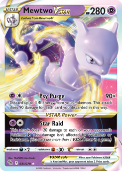 Mewtwo VSTAR - Pokémon GO #031 [EN]