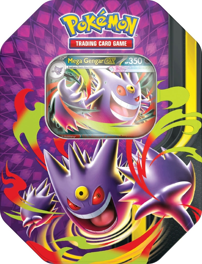 Zestaw kart Pokemon TCG: Q2 Summer Tin A Mega Moonlit: Mega Gengar EX