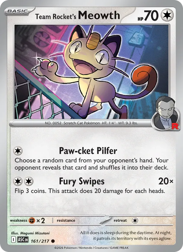 Team Rocket's Meowth - Ascended Heroes: Additionals #161 [EN]