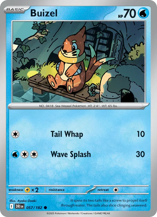 Buizel - Destined Rivals #057 [EN] Reverse Holo