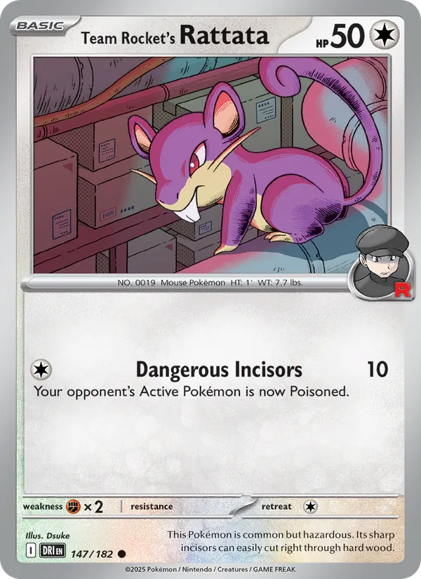 Team Rocket's Rattata - Destined Rivals #147 [EN]