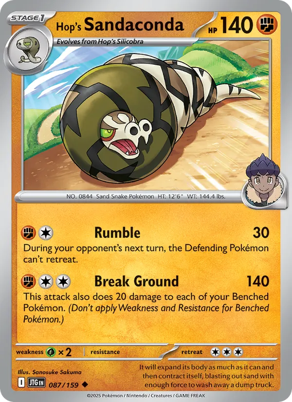 Hop's Sandaconda - Journey Together #087 [EN] Reverse Holo