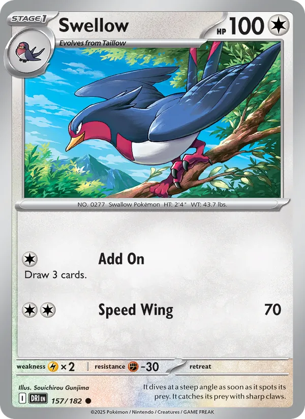 Swellow - Destined Rivals #157 [EN]