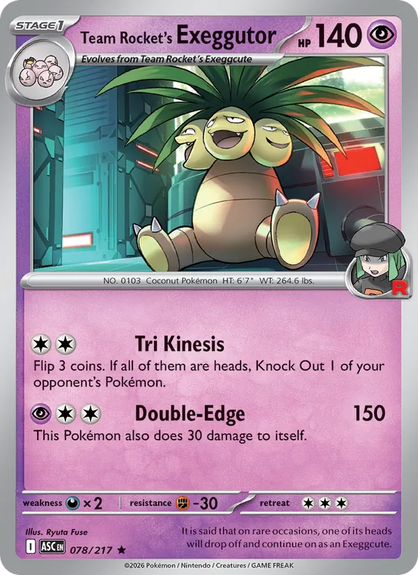 Team Rocket's Exeggutor - Ascended Heroes: Additionals #078 [EN]