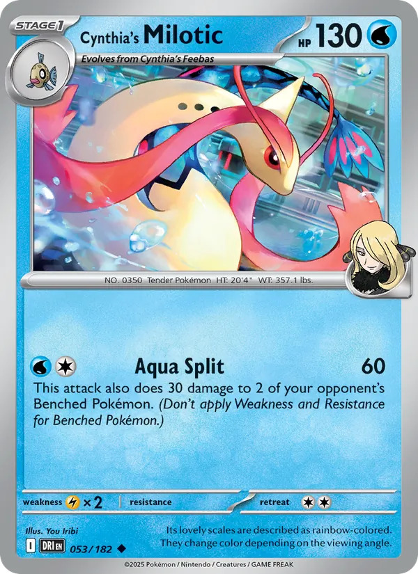 Cynthia's Milotic - Destined Rivals #053 [EN]