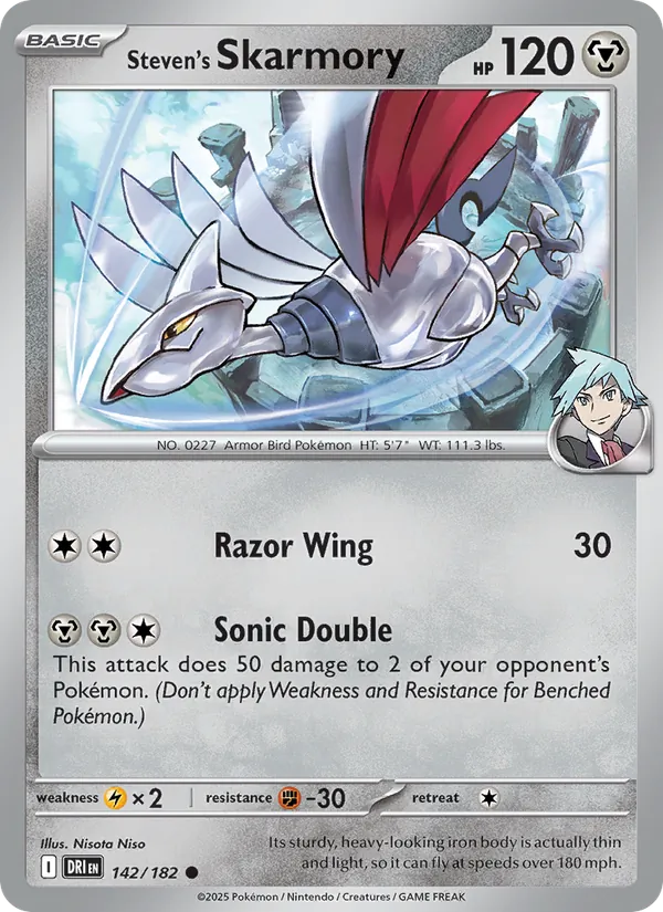 Steven's Skarmory - Destined Rivals #142 [EN]