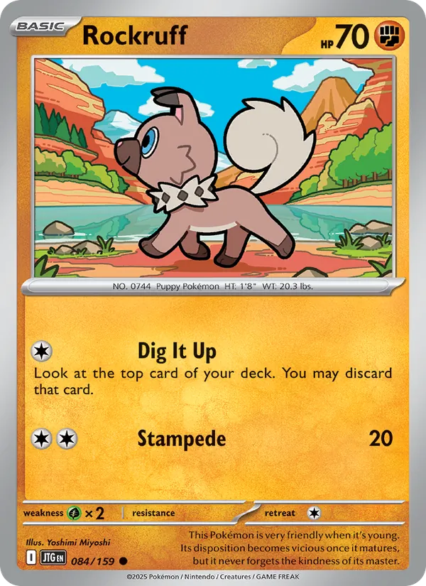 Rockruff - Journey Together #084 [EN] Reverse Holo