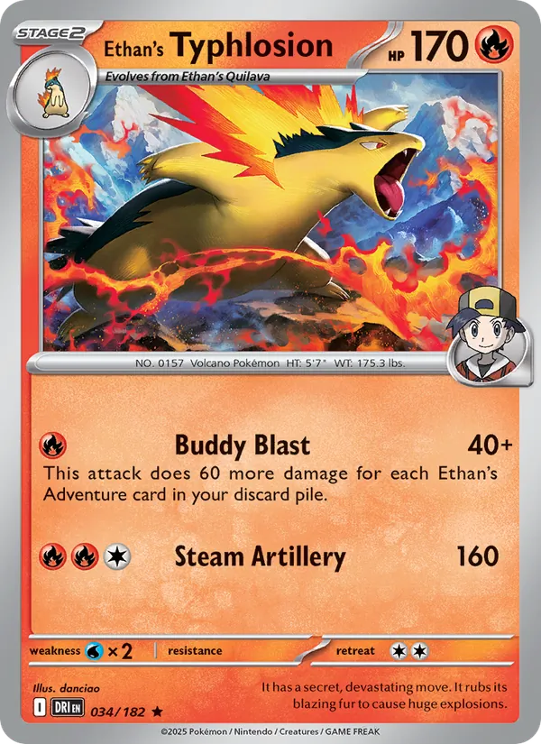 Ethan's Typhlosion - Destined Rivals #034 [EN]