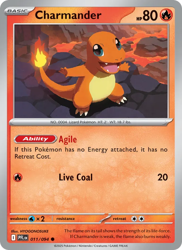 Charmander - Phantasmal Flames #011 [EN] Reverse Holo