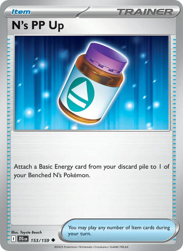 N's PP Up - Journey Together #153 [EN] Reverse Holo