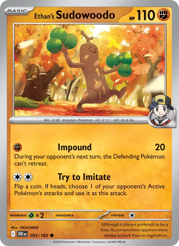 Ethan's Sudowoodo - Destined Rivals #093 [EN]