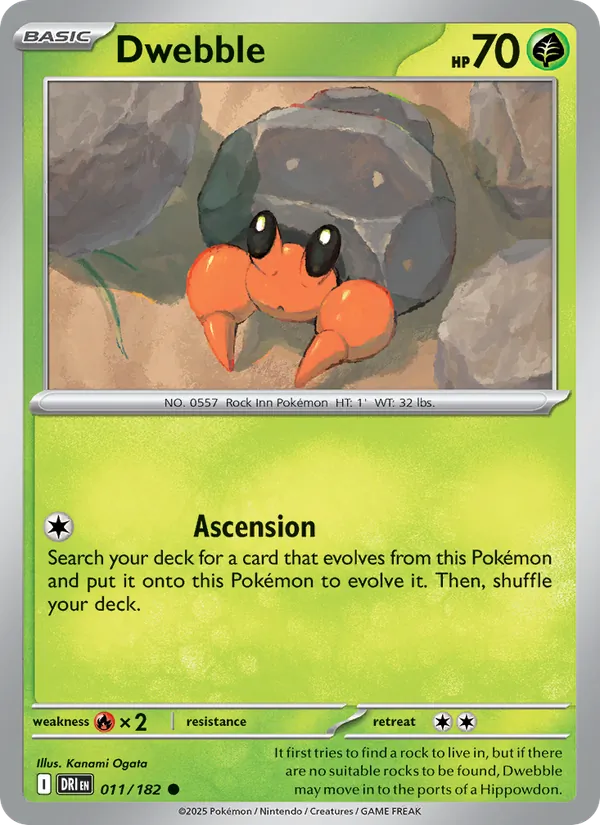 Dwebble - Destined Rivals #011 [EN] Reverse Holo