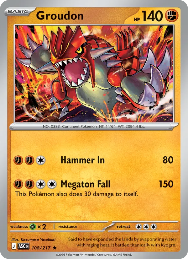 Groudon - Ascended Heroes: Additionals #108 [EN]