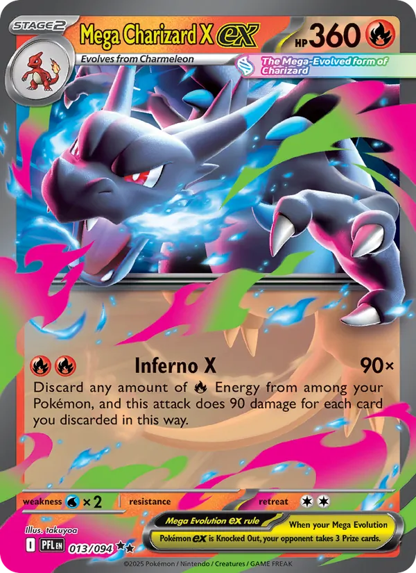 Mega Charizard X ex - Phantasmal Flames #013 [EN]