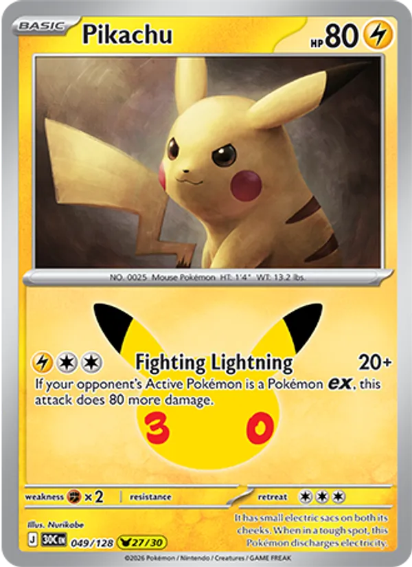 Pikachu - 30th Celebration #049 [EN]