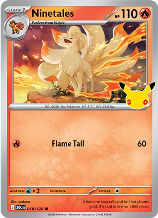 Ninetales - 30th Celebration #010 [EN]