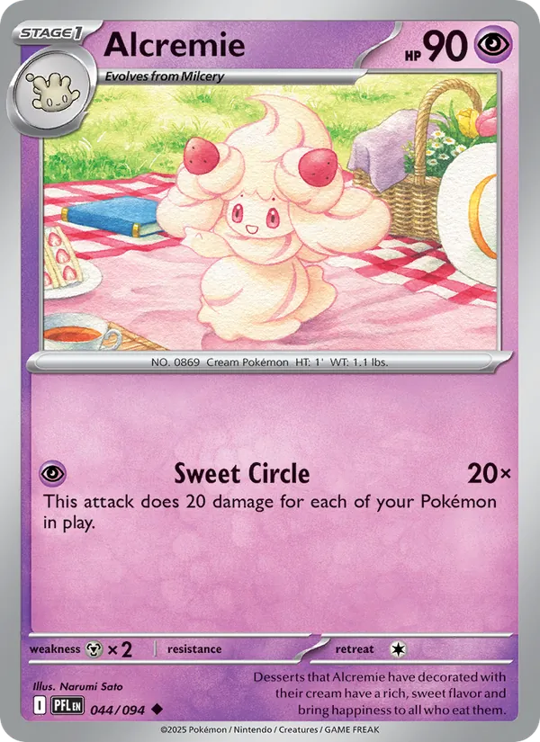 Alcremie - Phantasmal Flames #044 [EN] Reverse Holo