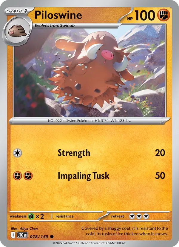 Piloswine - Journey Together #078 [EN] Reverse Holo
