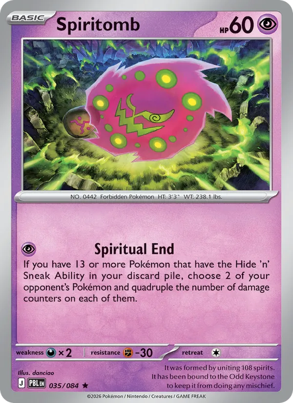 Spiritomb - Pitch Black #035 [EN] Reverse Holo