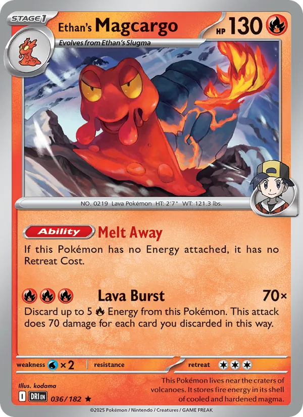 Ethan's Magcargo - Destined Rivals #036 [EN] Reverse Holo