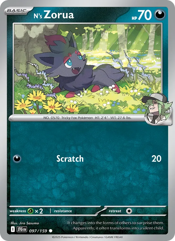 N's Zorua - Journey Together #097 [EN] Reverse Holo