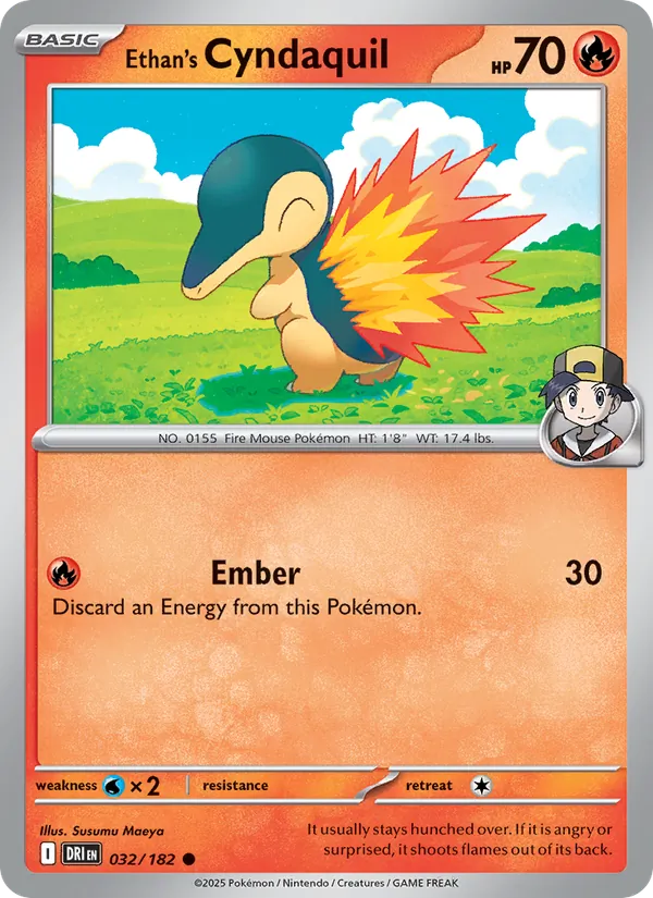 Ethan's Cyndaquil - Destined Rivals #032 [EN]