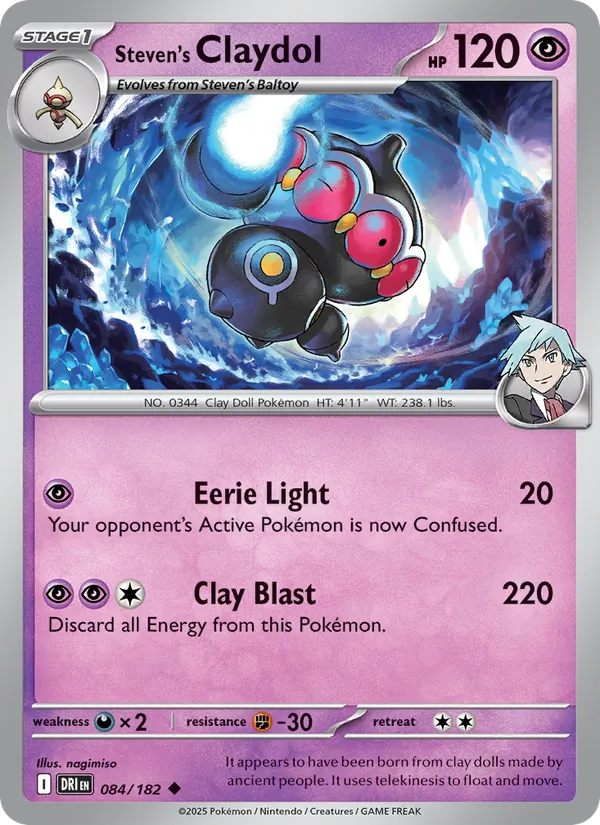 Steven's Claydol - Destined Rivals #084 [EN]