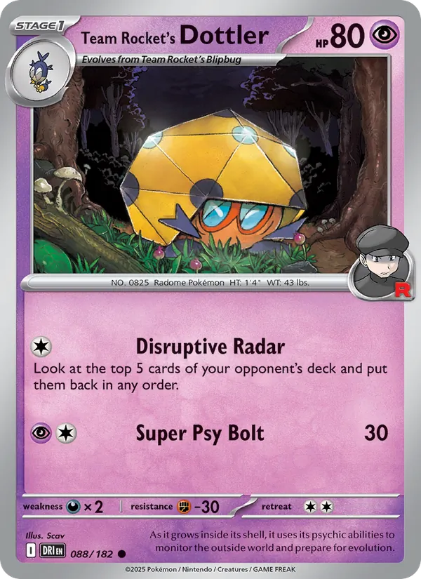 Team Rocket's Dottler - Destined Rivals #088 [EN] Reverse Holo
