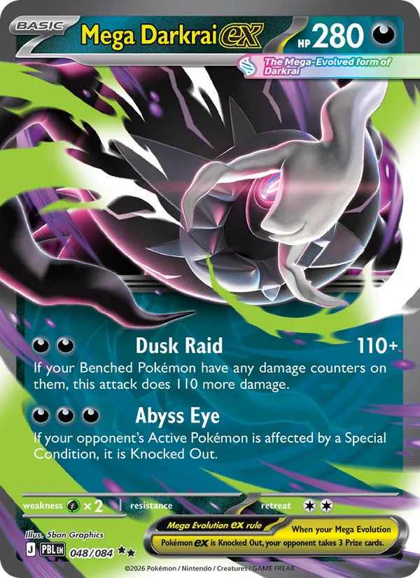 Mega Darkrai ex - Pitch Black #048 [EN]