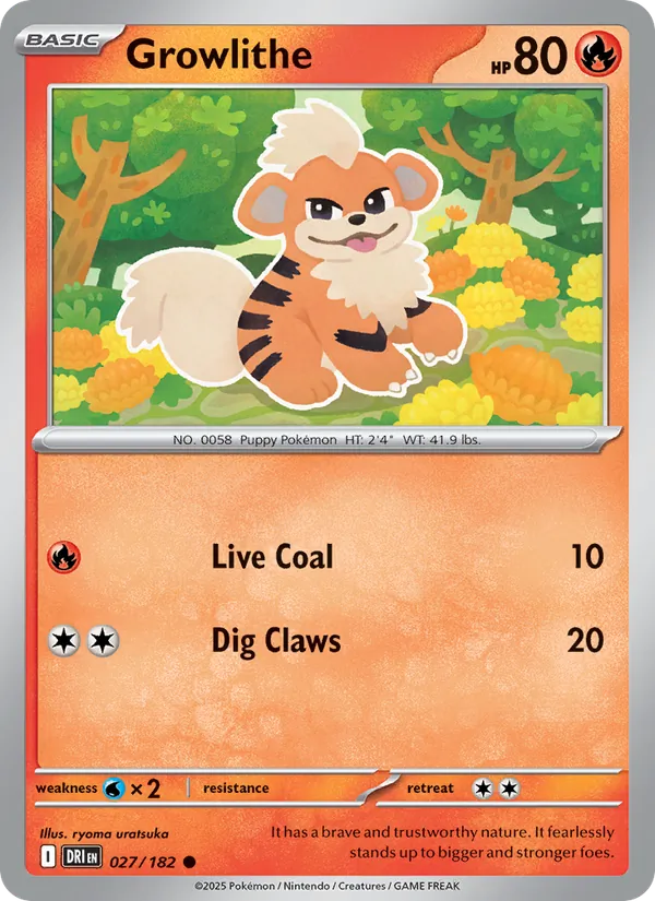 Growlithe - Destined Rivals #027 [EN]