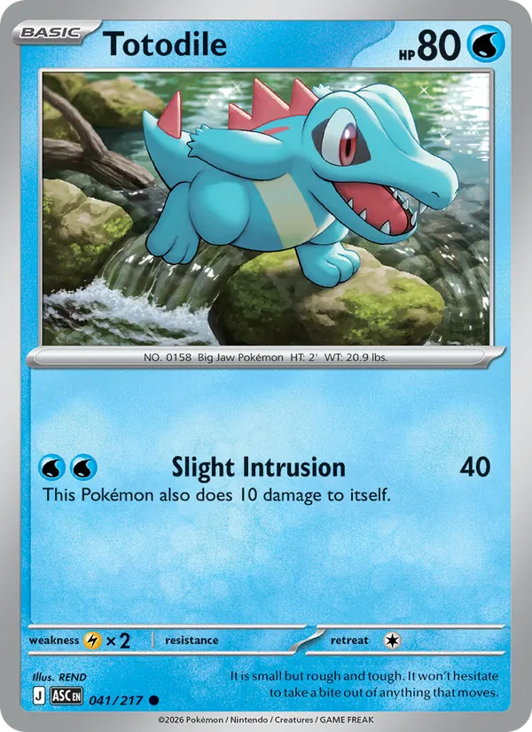 Totodile - Ascended Heroes #041 [EN] Reverse Holo