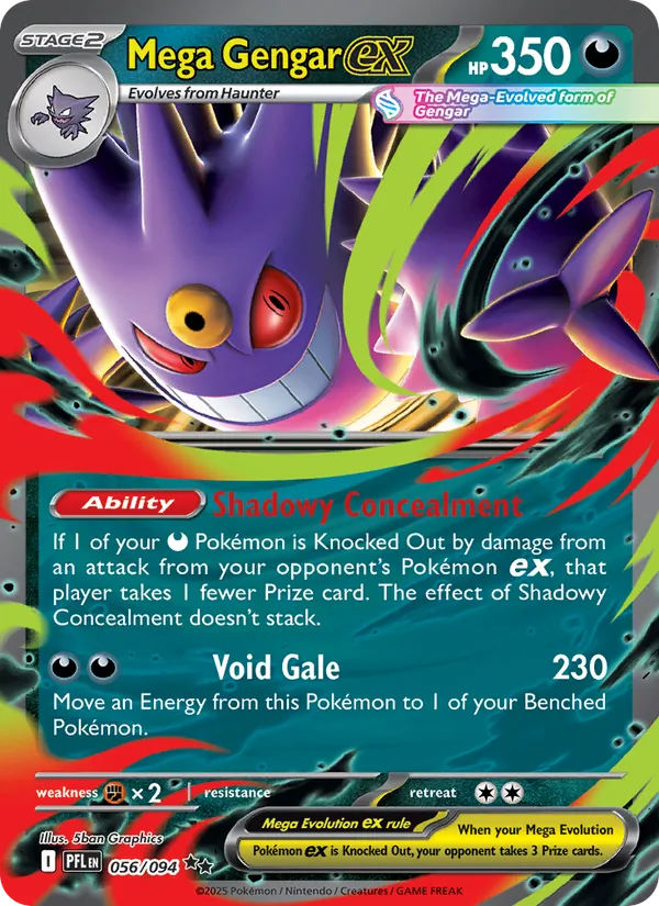 Mega Gengar ex - Phantasmal Flames #056 [EN]