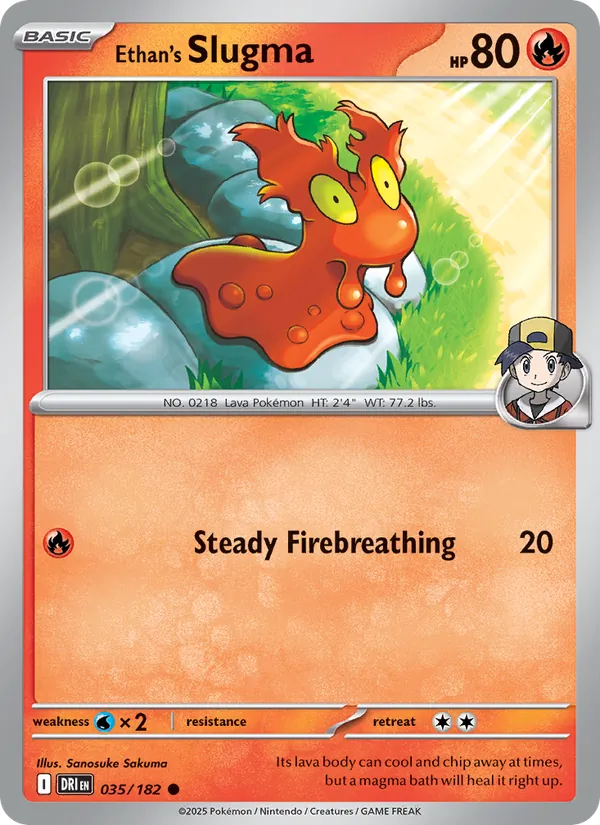 Ethan's Slugma - Destined Rivals #035 [EN] Reverse Holo