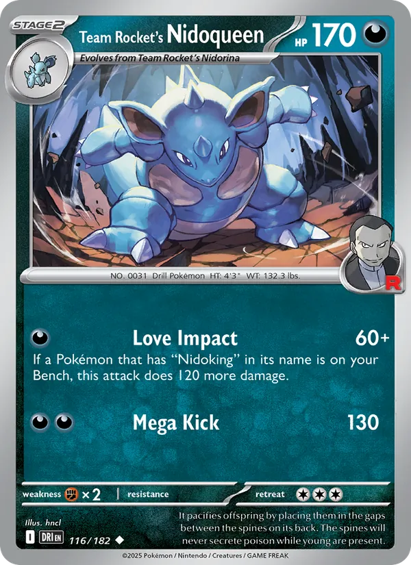 Team Rocket's Nidoqueen - Destined Rivals #116 [EN]