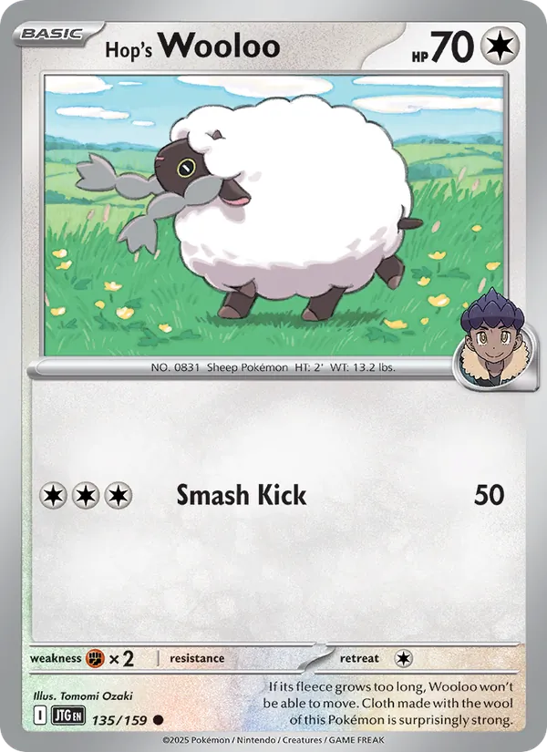 Hop's Wooloo - Journey Together #135 [EN] Reverse Holo