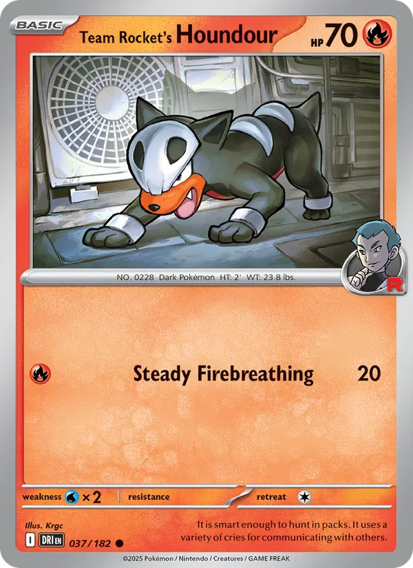 Team Rocket's Houndour - Destined Rivals #037 [EN]