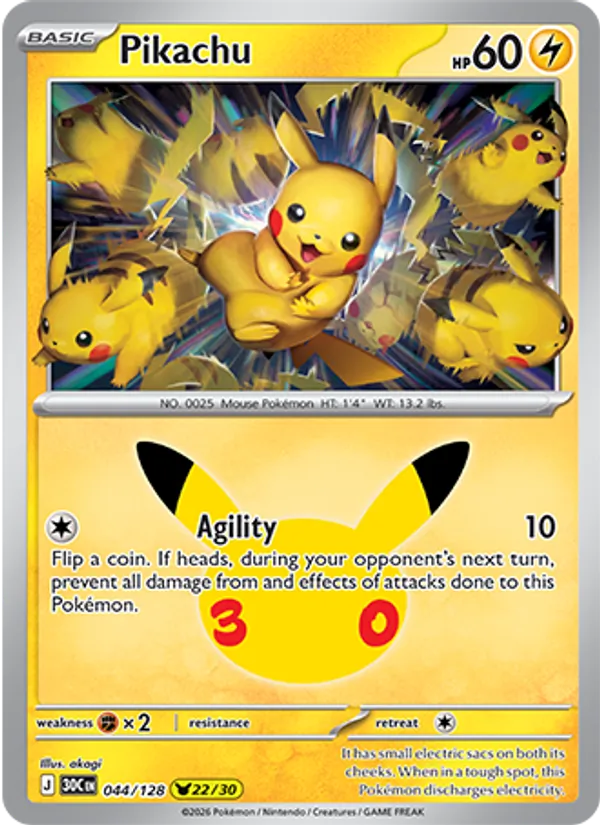 Pikachu - 30th Celebration #044 [EN]