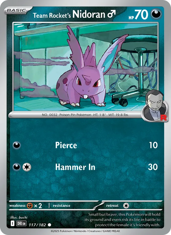 Team Rocket's Nidoran [M] - Destined Rivals #117 [EN]