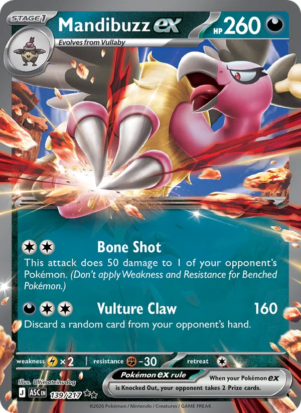Mandibuzz ex - Ascended Heroes #139 [EN]
