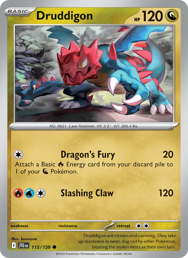 Druddigon - Journey Together #115 [EN] Reverse Holo