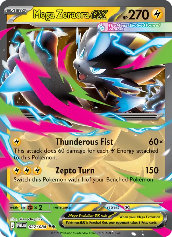 Mega Zeraora ex - Pitch Black #027 [EN]