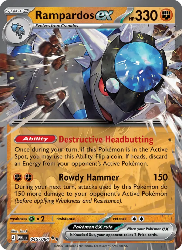 Rampardos ex - Pitch Black #045 [EN]