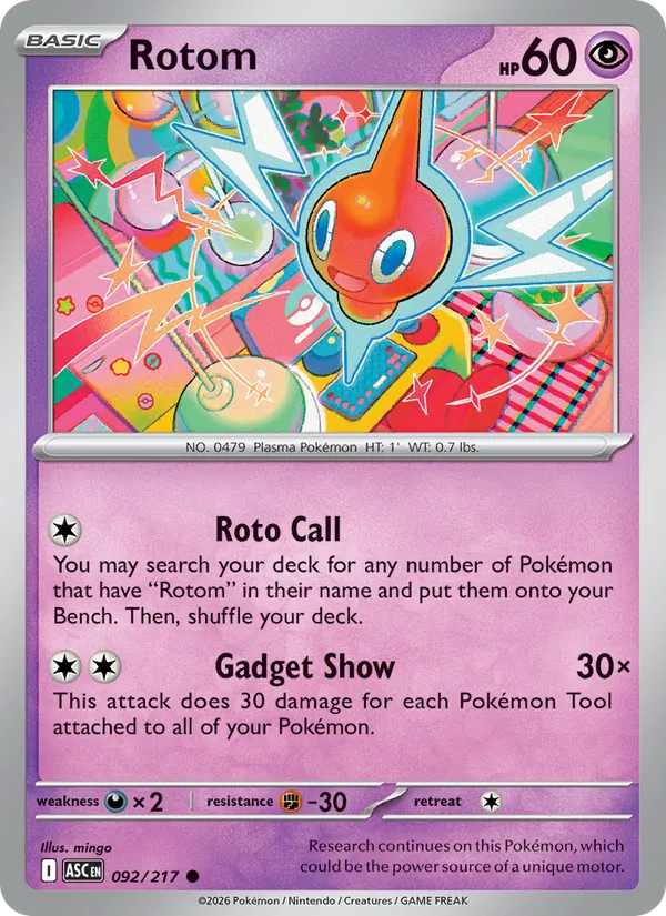 Rotom - Ascended Heroes #092 [EN] Reverse Holo