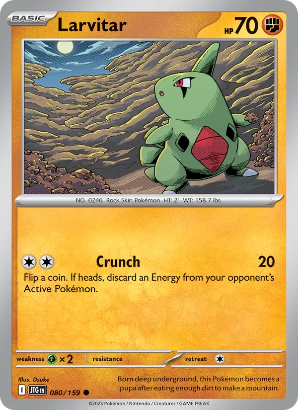 Larvitar - Journey Together #080 [EN] Reverse Holo