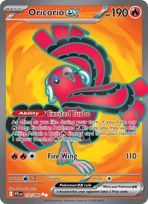 Oricorio ex - Phantasmal Flames #110 [EN]