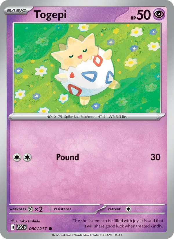 Togepi - Ascended Heroes #080 [EN] Reverse Holo